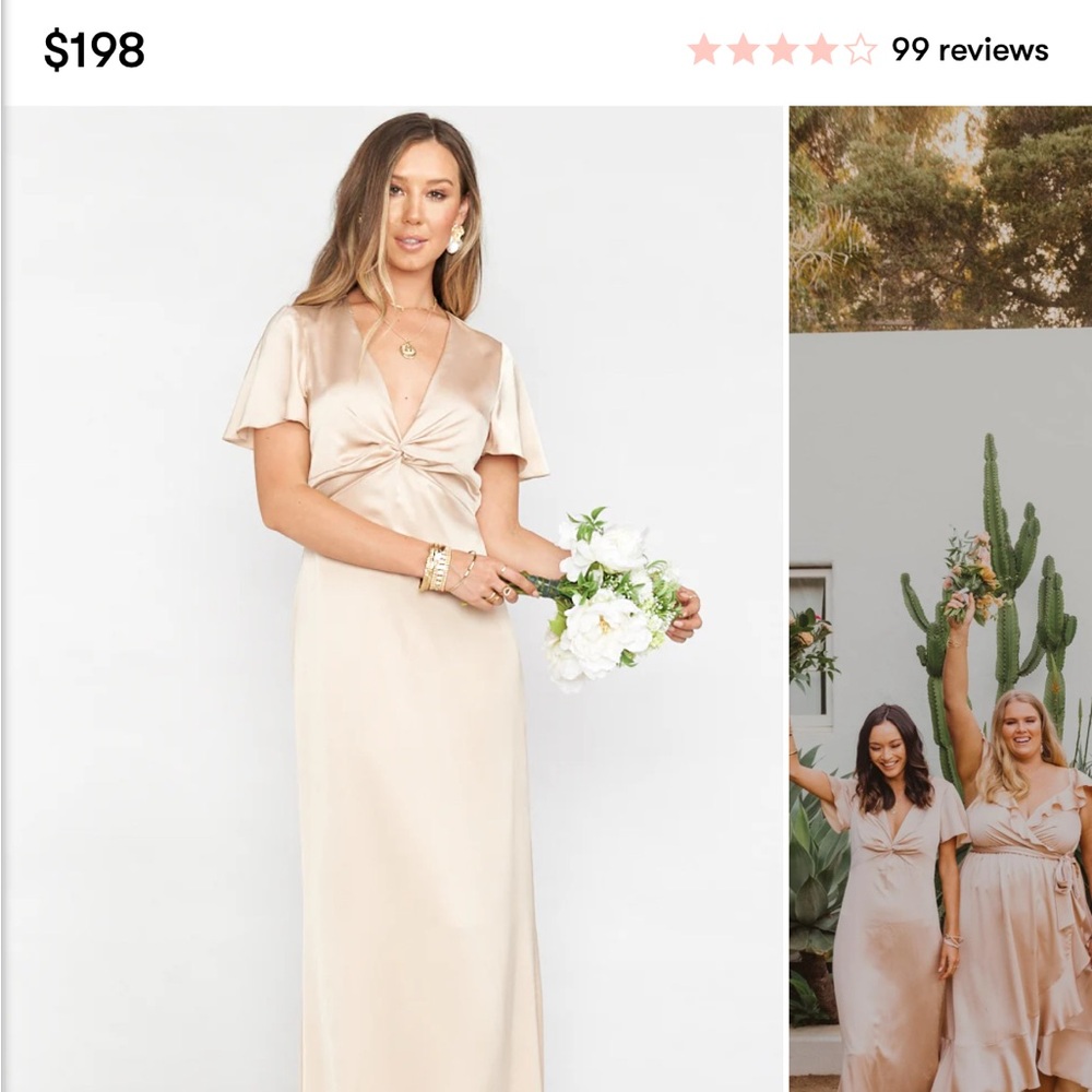 Show Me Your Mumu Rome Twist Bridesmaid Gown *NO alterations*